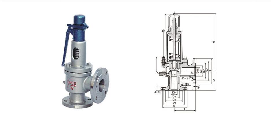 安全閥結構示意圖